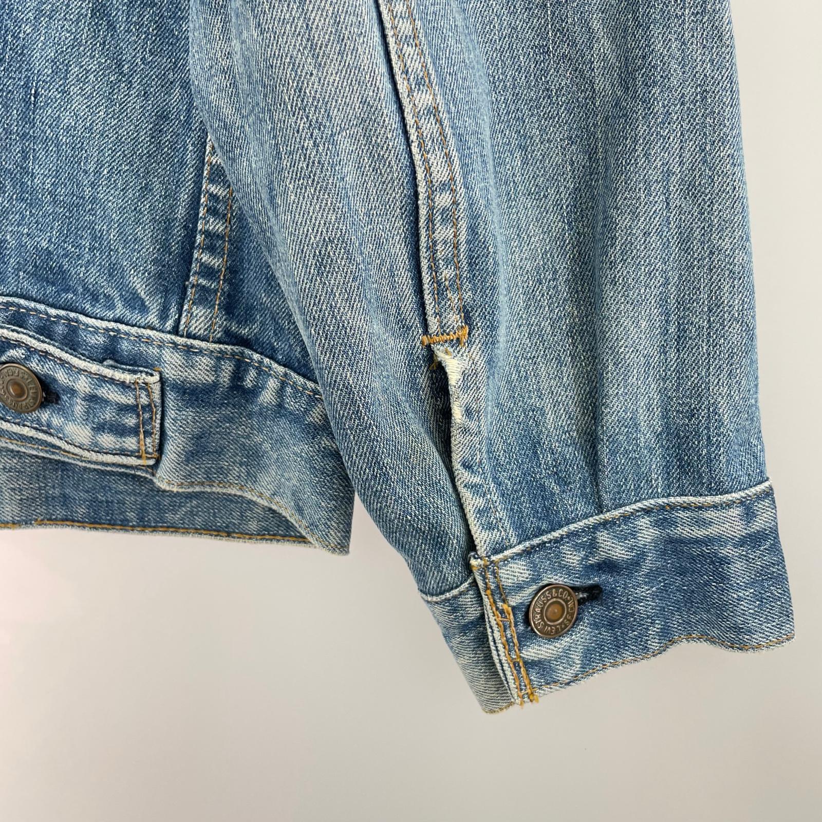 デニムジャケット Levi's 70505 ボタン裏52 デニムジャケット ブルー