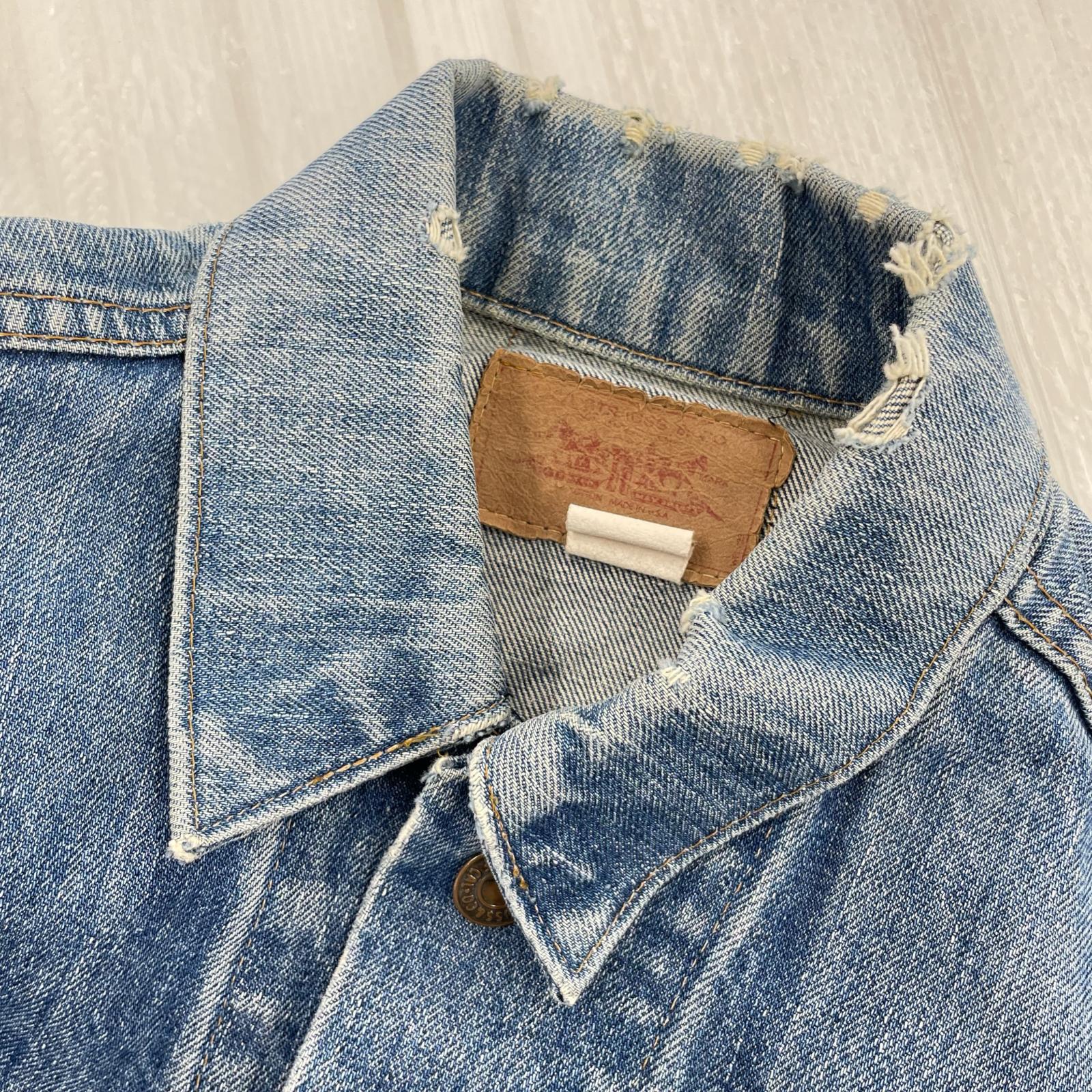 デニムジャケット Levi's 70505 ボタン裏52 デニムジャケット ブルー