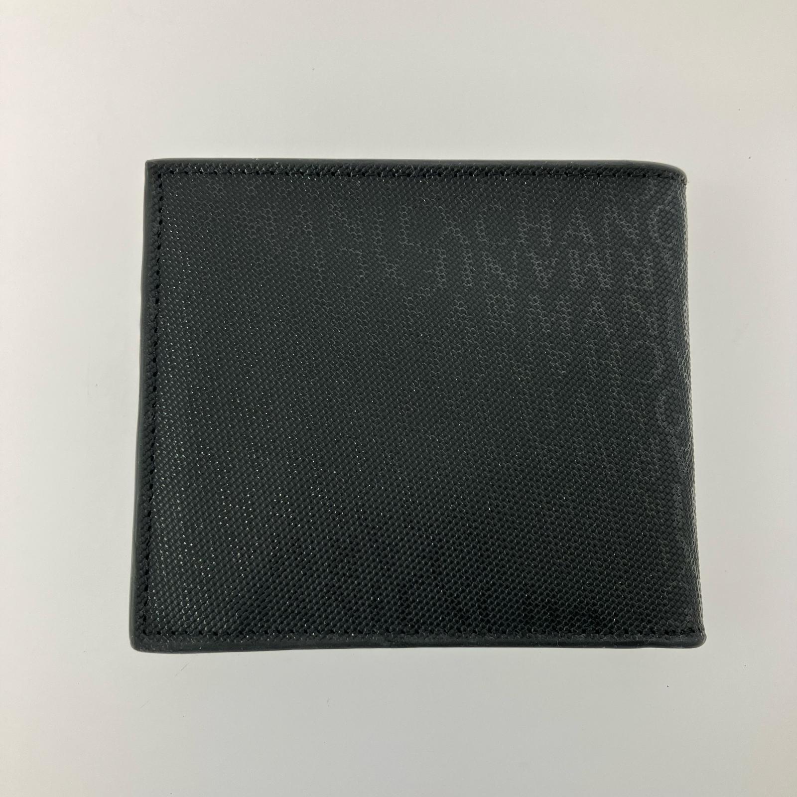 コンパクトウォレット ARMANI EXCHANGE 二つ折り財布 ブラック