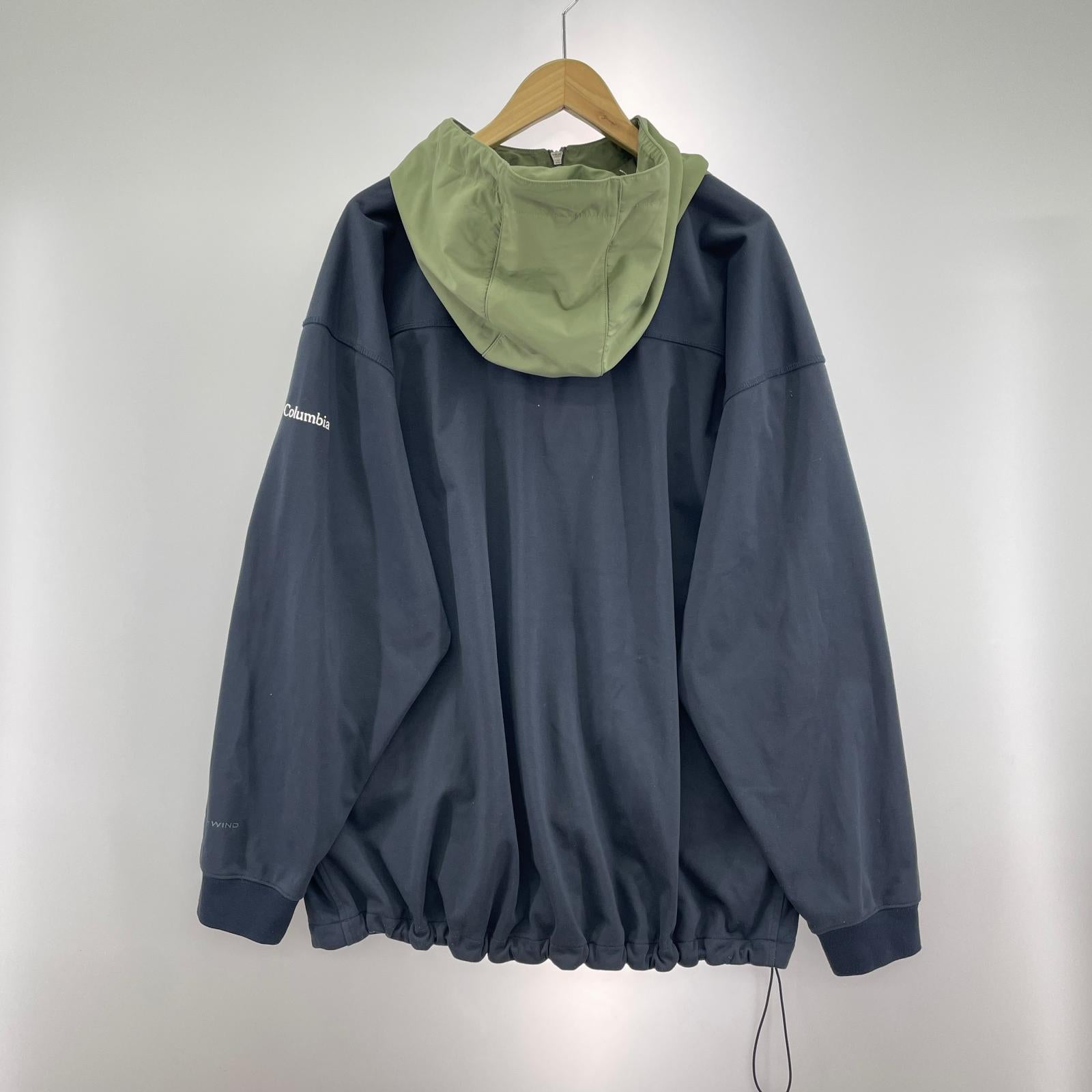 マウンテンパーカー ２トーンアノラック (XL) 紺カーキ