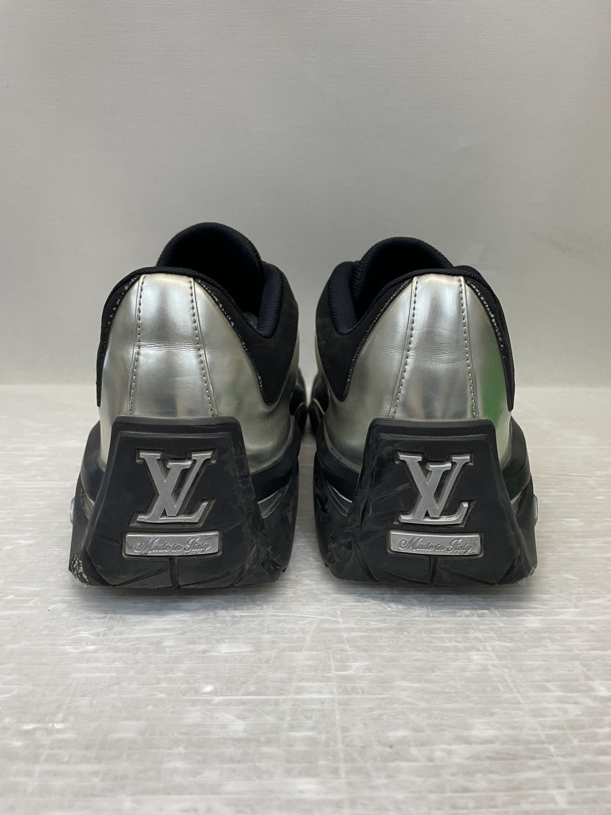 LOUIS VUITTON 21AW ミレニアムライン テックスニーカー 7 ブラック×シルバー