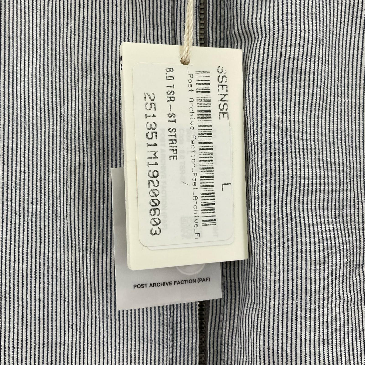 長袖シャツ POST ARCHIVE FACTION 8.0 Right shirt サイズL ブルー タグ付 L ブルー