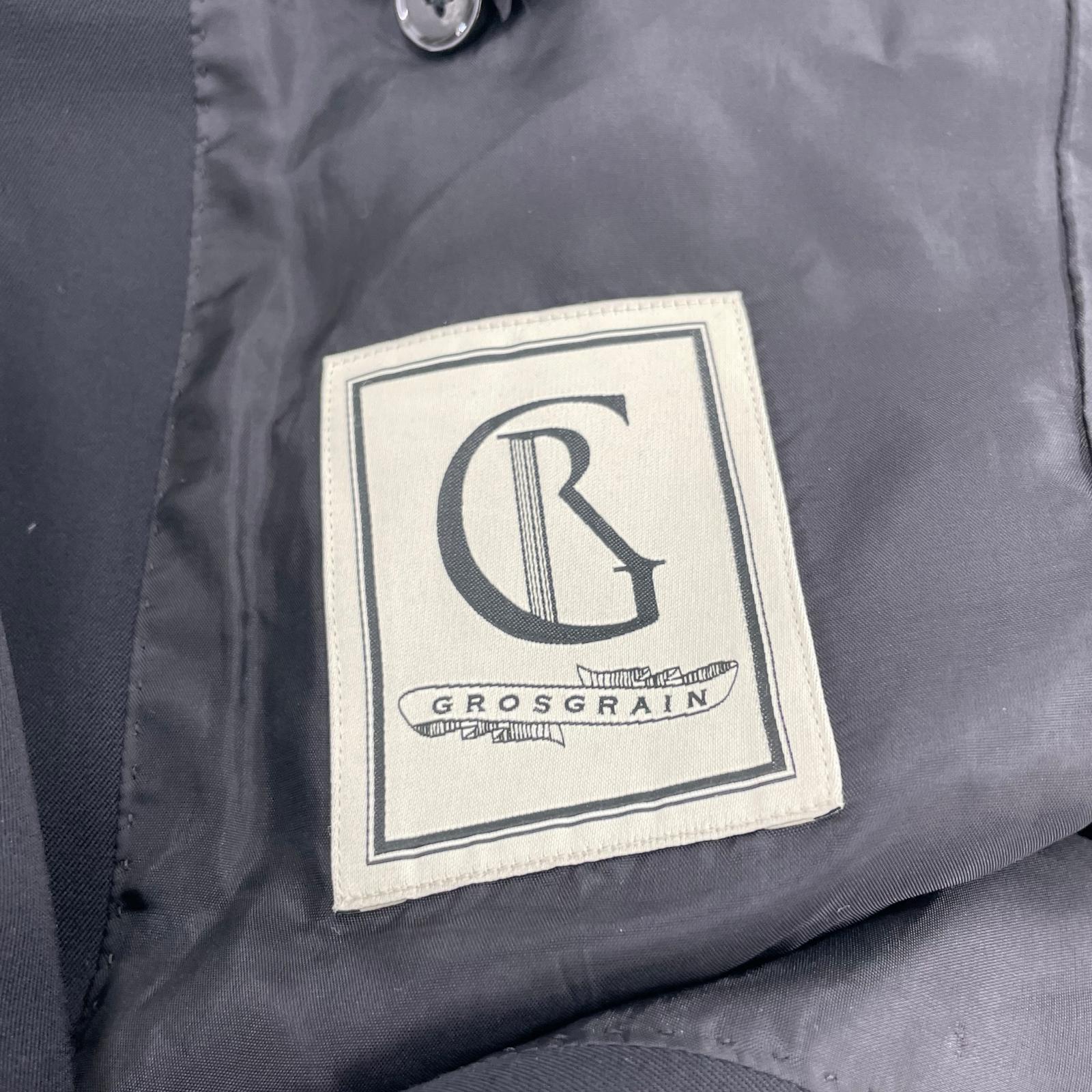 ジャケット GROSGRAIN ﾀﾞﾌﾞﾙﾌﾞﾚｽﾄﾃﾞｻﾞｲﾝｾｯﾄｱｯﾌﾟ ｻｲｽﾞ2/2 ﾌﾞﾗｯｸ 2 ブラック