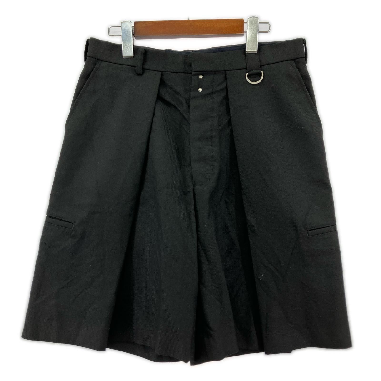 ショートパンツ WIDE TUCK SHORTS 46 黒 46 ブラック