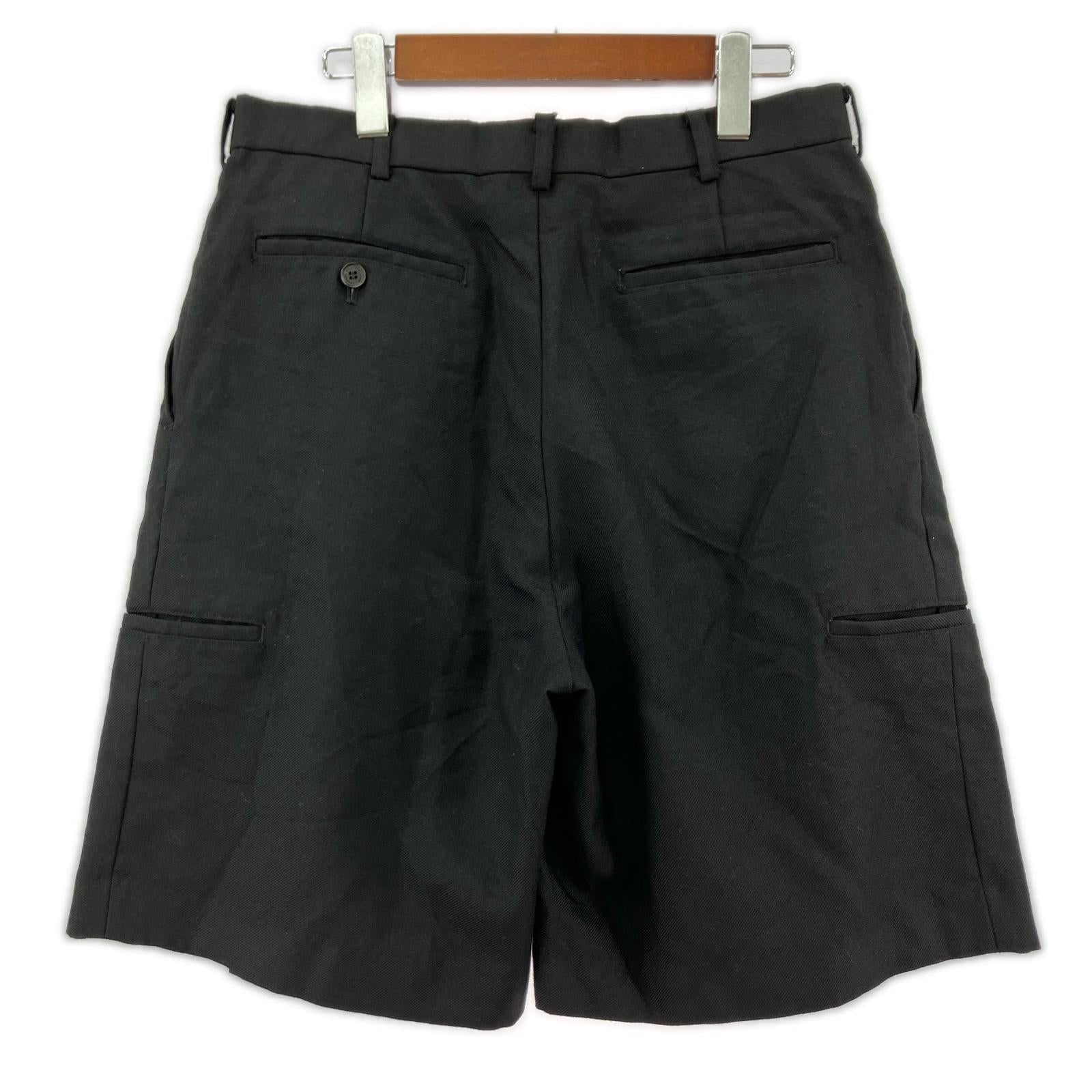 ショートパンツ WIDE TUCK SHORTS 46 黒 46 ブラック