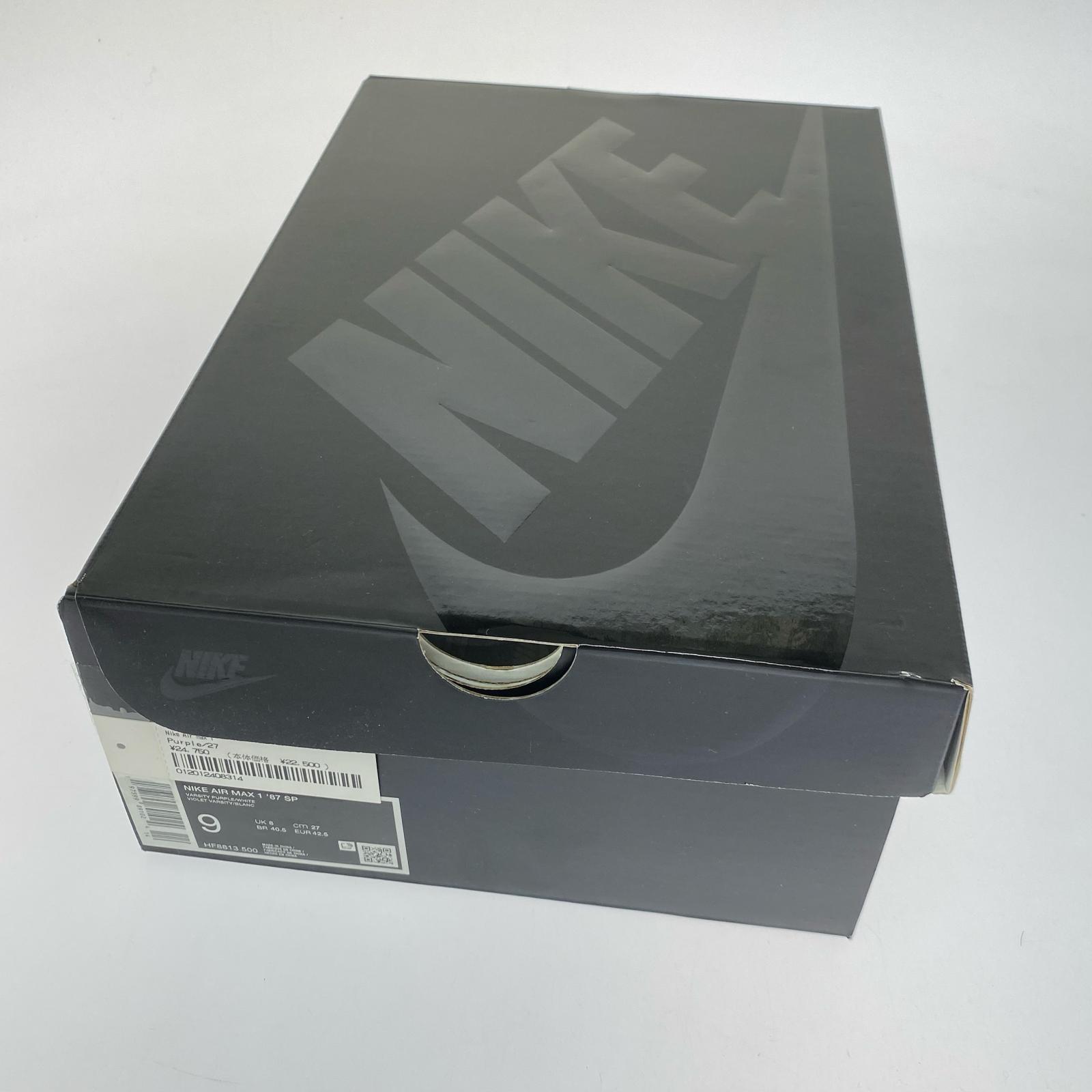 スニーカー Supreme Air Max 1 87 (27.0cm) HF8813-500 27cm (US9 UK8 1/2 EU44) パープル