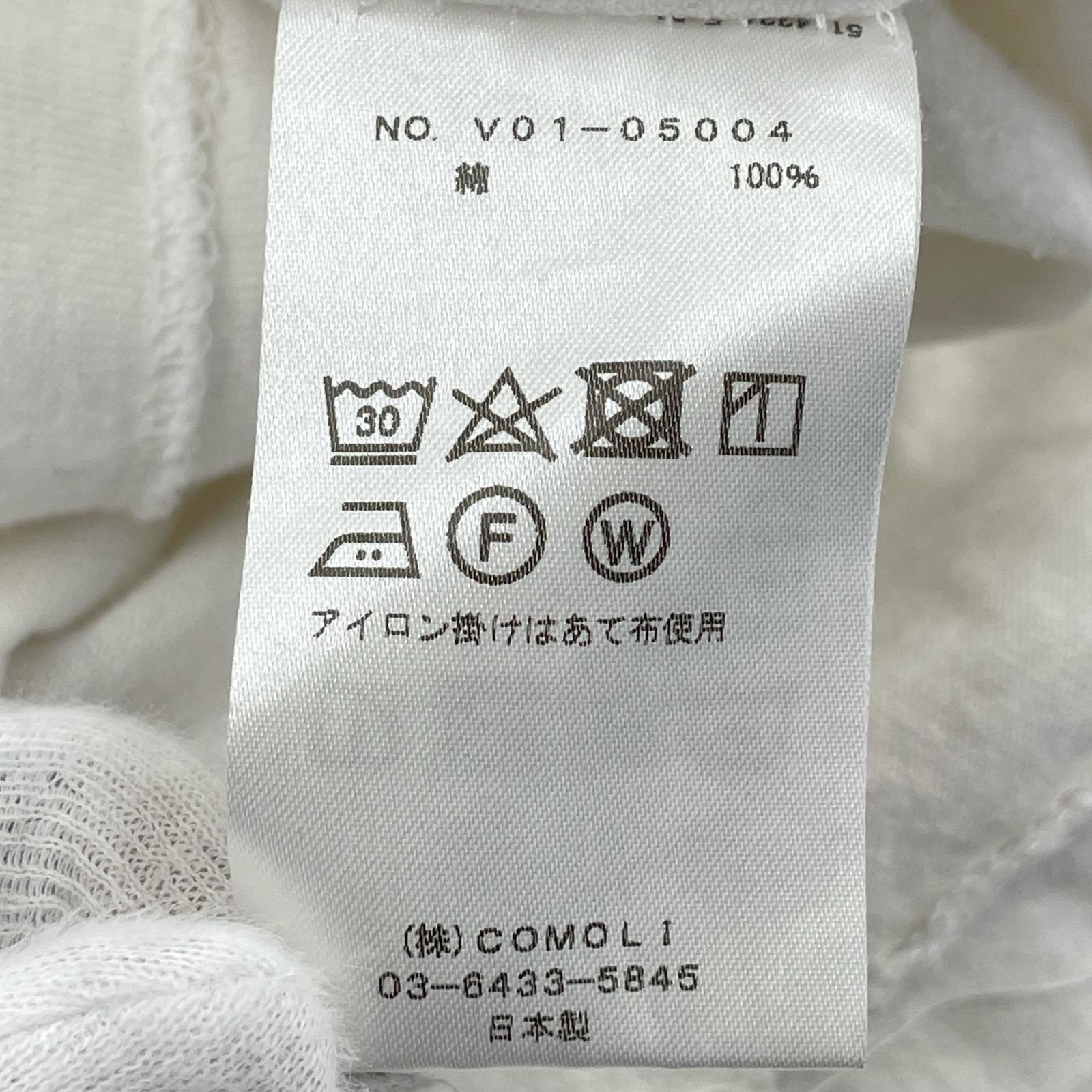長袖Ｔシャツ COMOLI 23AW 空紡天竺ロングTシャツ 3 ホワイト ホワイト