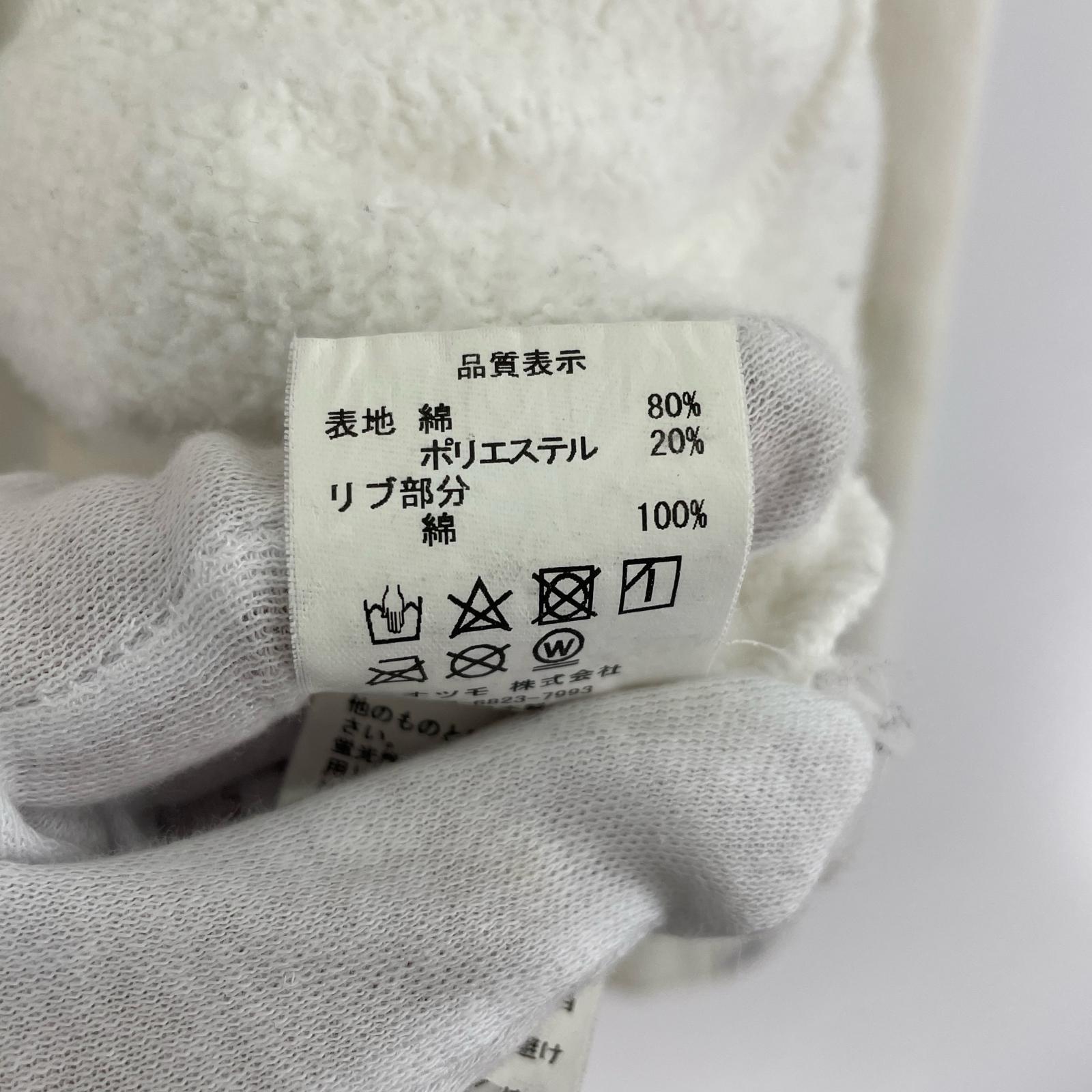 パーカー L/SPOロゴパーカー WHT L ホワイト