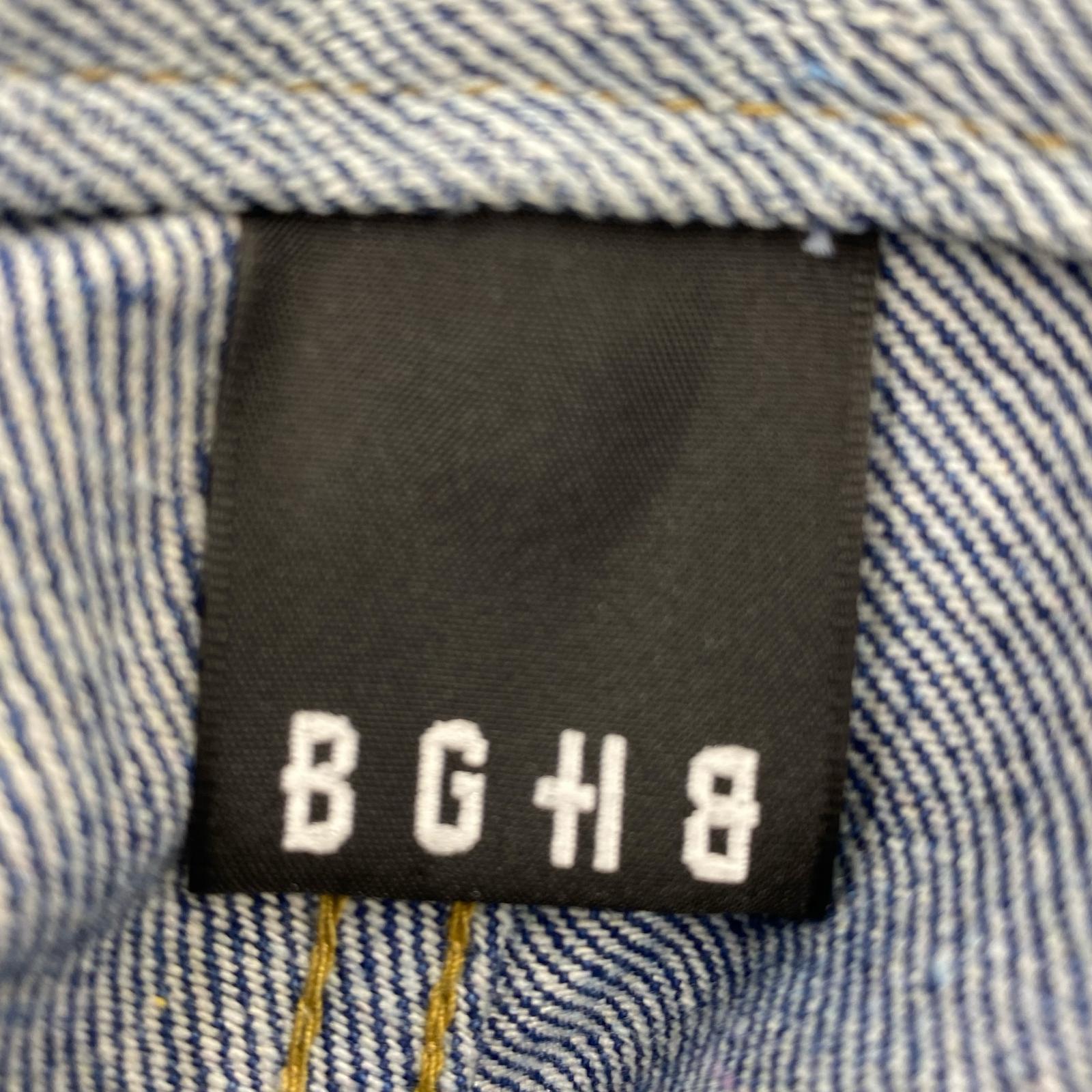 デニムパンツ BGHB レザー切り替えデニムパンツ M M ブルー