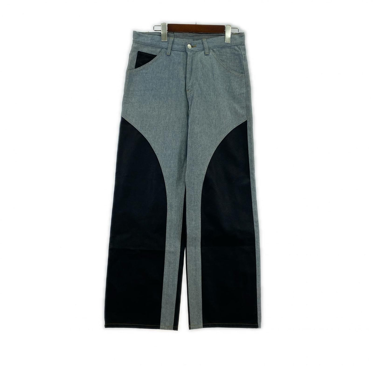 デニムパンツ BGHB ﾚｻﾞｰ切り替えﾃﾞﾆﾑﾊﾟﾝﾂ M M ブルー