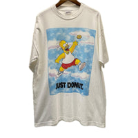 半袖Ｔシャツ 90s シンプソンズ・ホーマー　JUST DONUT. パロディTシャツ1996年 STANLEY DESANTSﾀｸﾞ LL