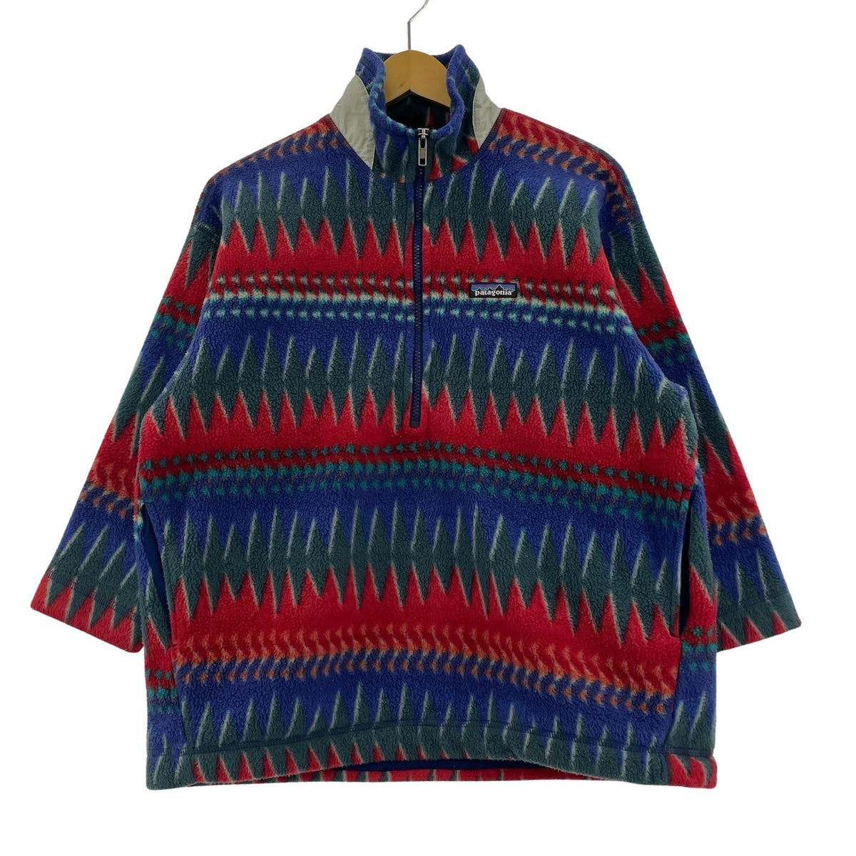 スウェット 90s ﾊｰﾌｼﾞｯﾌﾟﾌﾘｰｽ ﾐﾈﾊﾊ柄 KIDS10