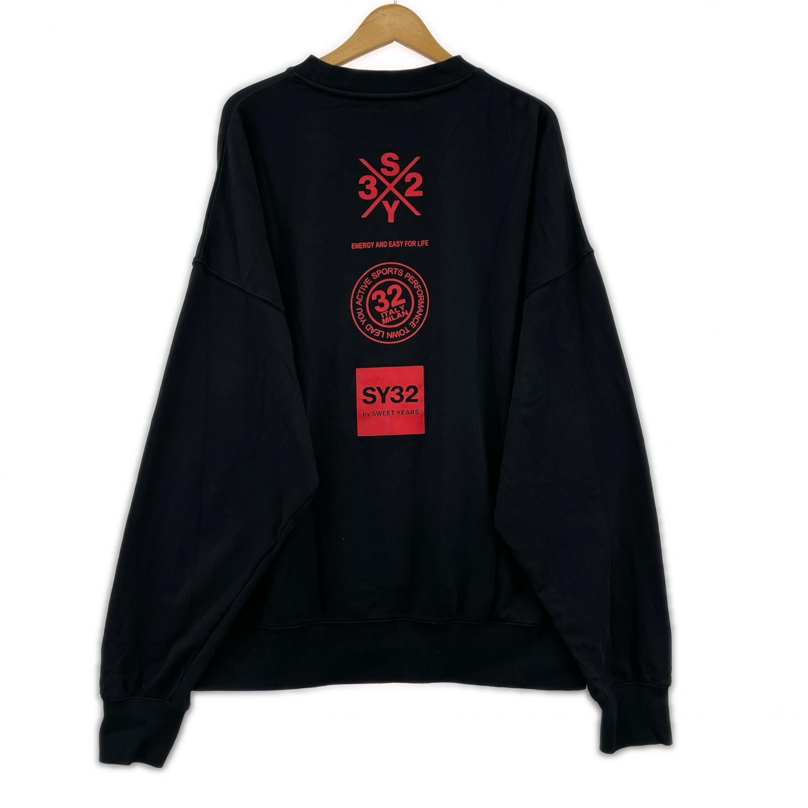 スウェット SY32 by SWEET YEARS HYDROFUGE P/O XXL BLK ブラック