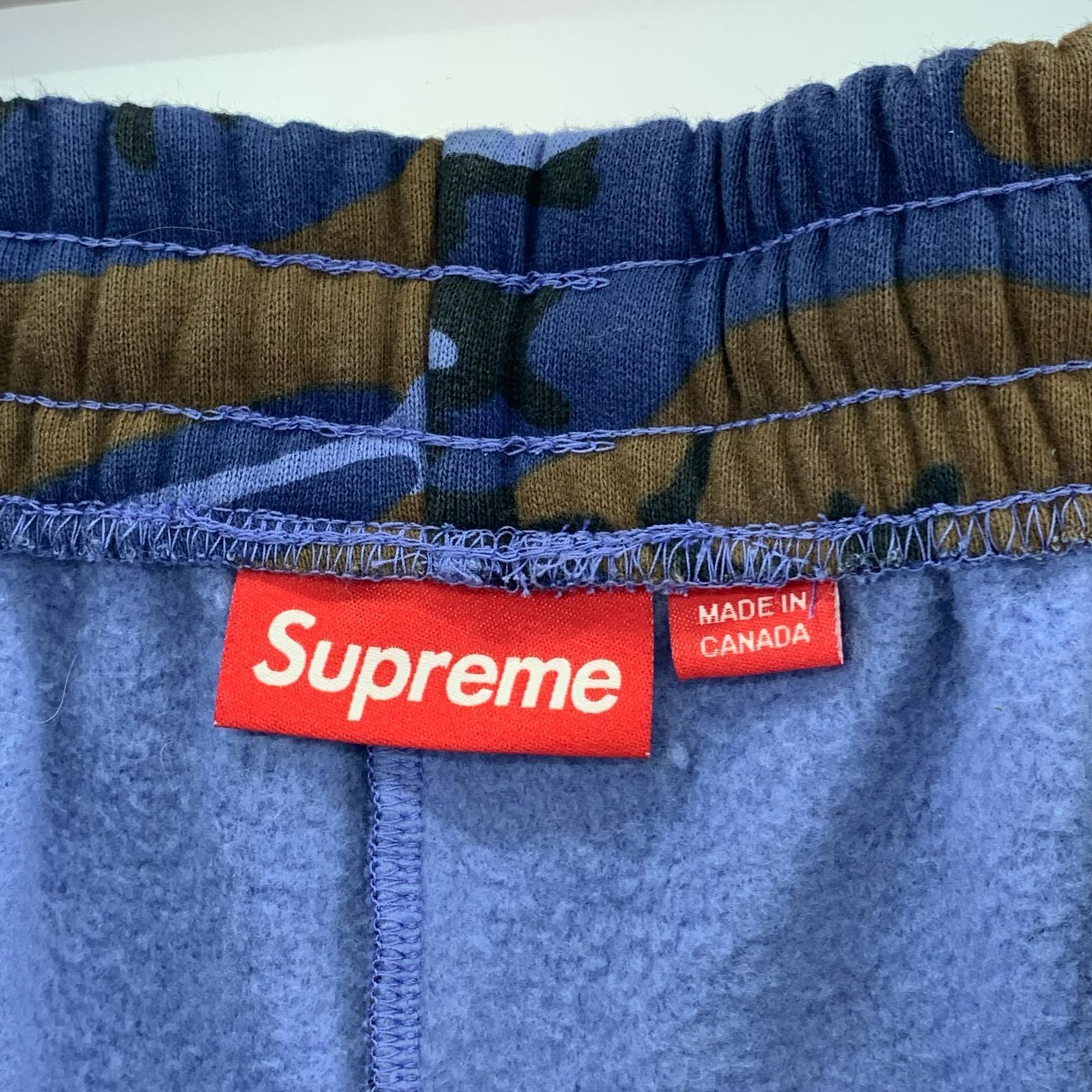 ショートパンツ カモ　スウェットショーツ　青　S S