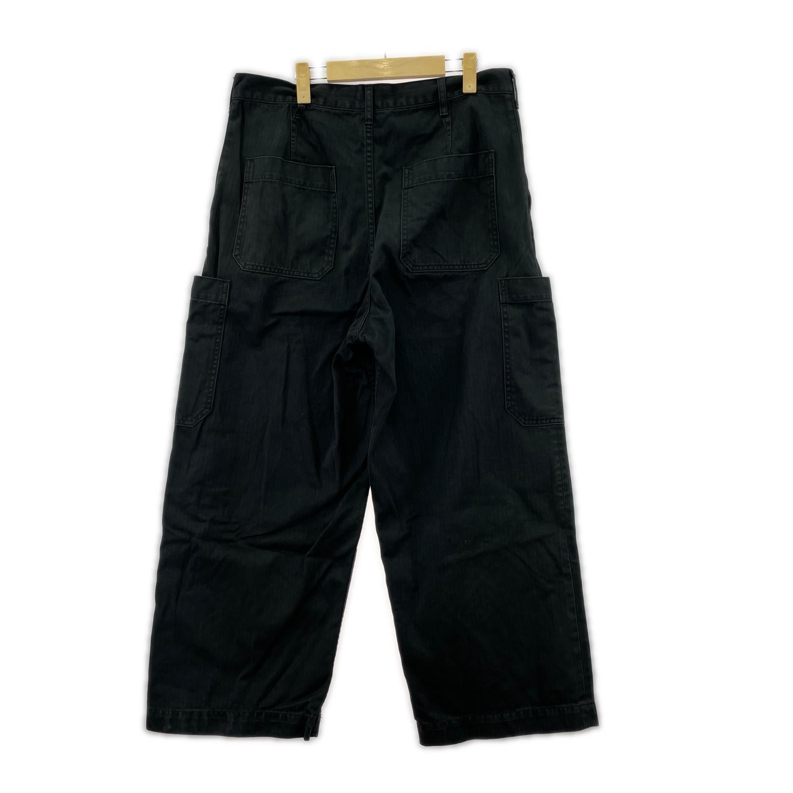 パンツ Suvin Herringbone Cargo Pants (1) 1 ブラック