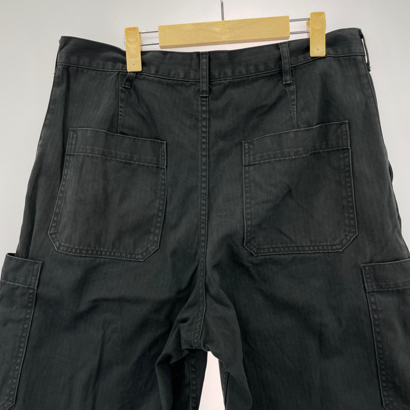 パンツ Suvin Herringbone Cargo Pants (1) 1 ブラック