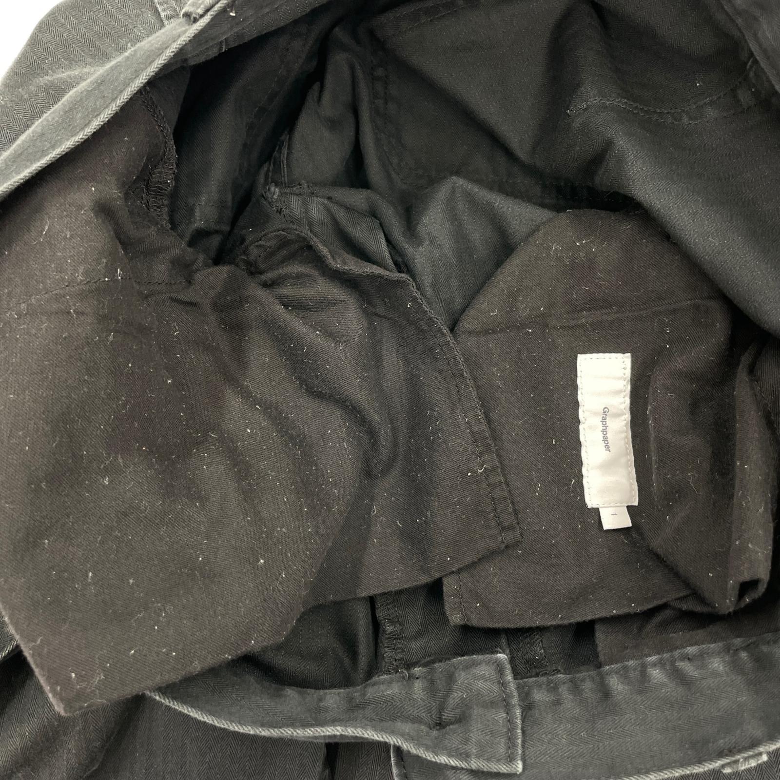 パンツ Suvin Herringbone Cargo Pants (1) 1 ブラック
