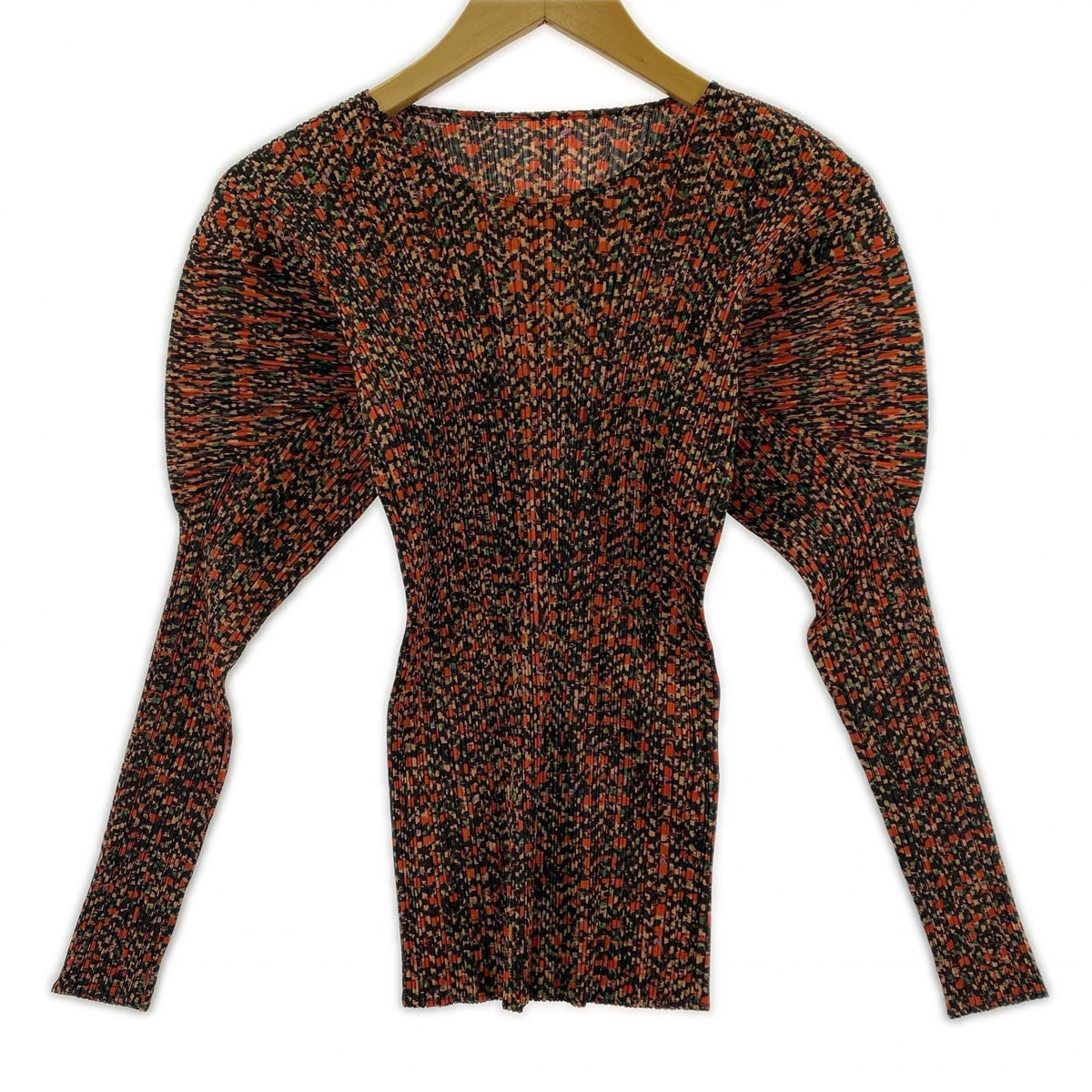 長袖Ｔシャツ PLEATS PLEASE L/S ﾌﾟﾘｰﾂｶｯﾄｿｰ ﾓｻﾞｲｸ 赤黒 (3) 3 マルチカラー
