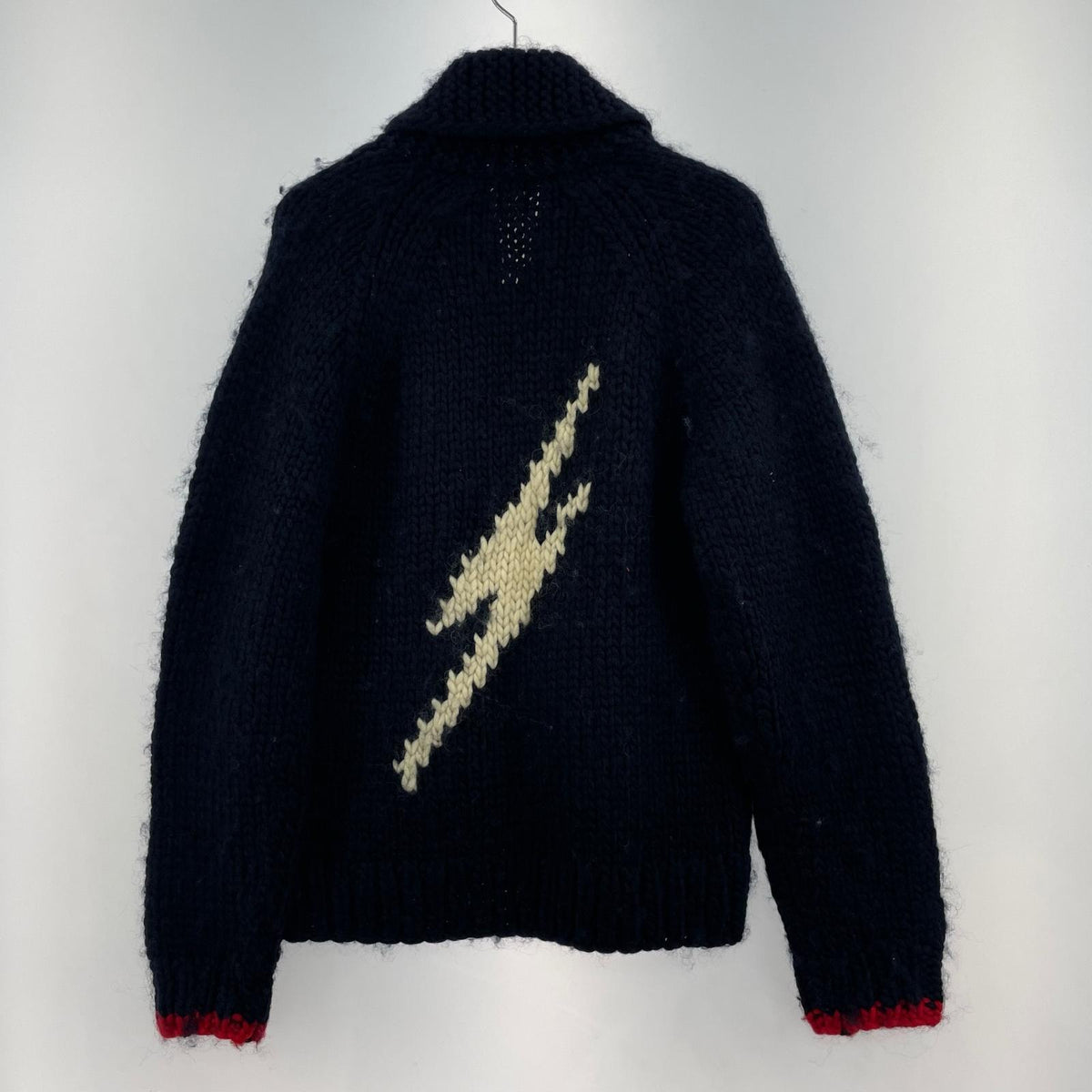 ニット ×LIGHT BOLT ｼﾞｯﾌﾟｱｯﾌﾟ ﾆｯﾄ ﾈｲﾋﾞｰ (M) M ネイビー