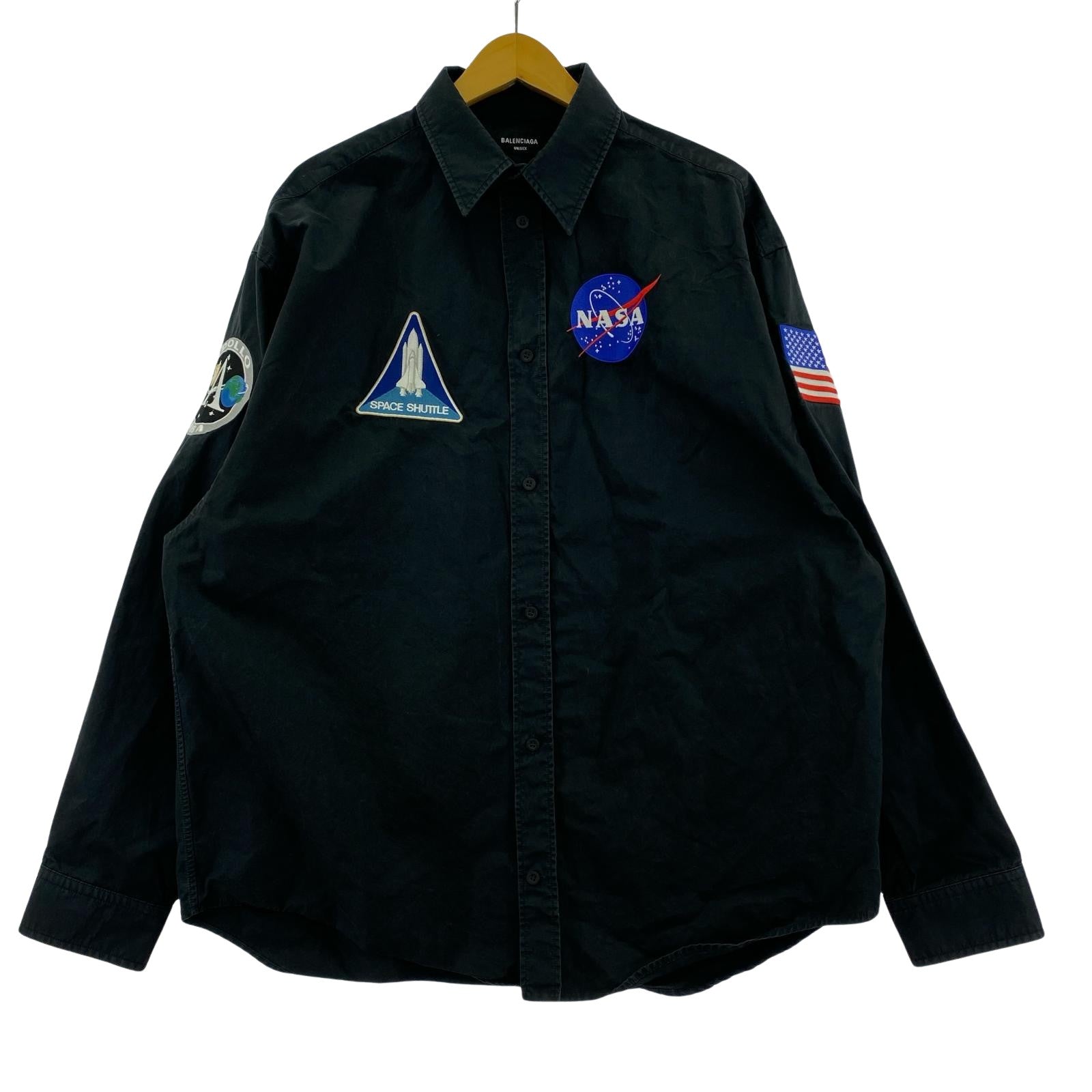 BALENCIAGA/21AW/NASA Over Shirt/37 37