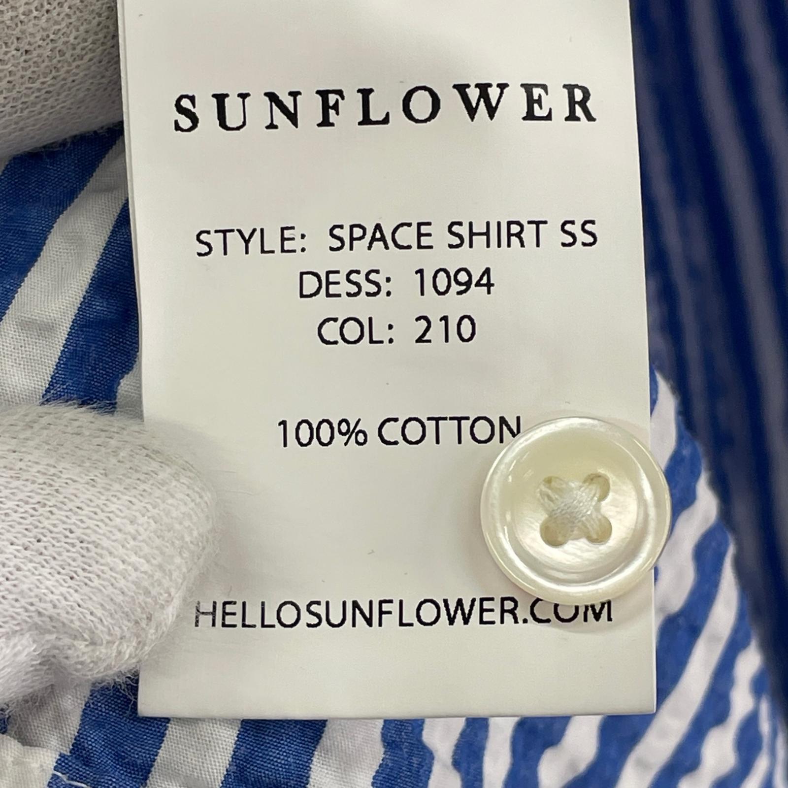 半袖シャツ SUNFLOWER SPACE SHIRT ブルー S