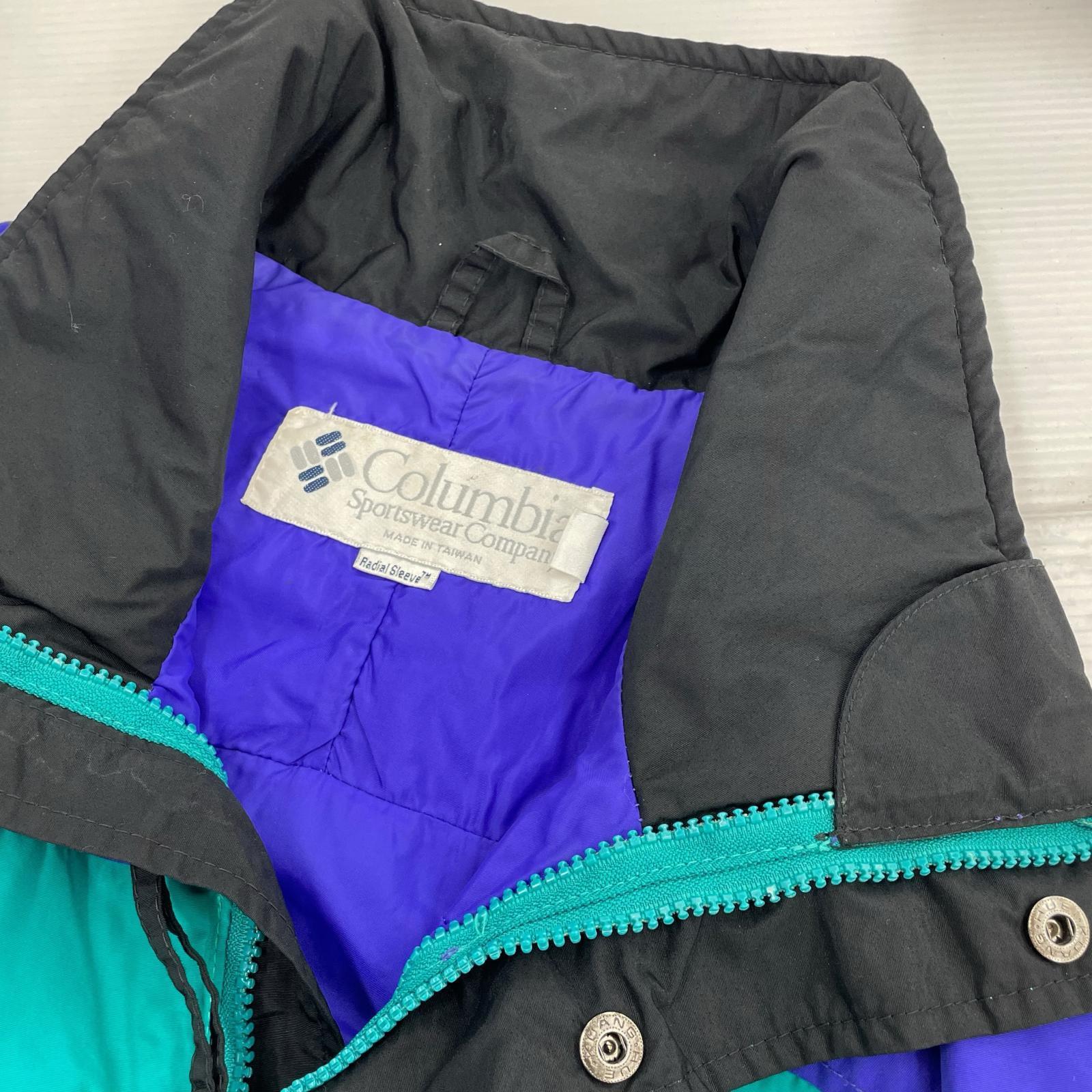 ジャケット Columbia 台湾製 ジップアップジャケット ライトブルー M M