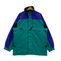 ジャケット Columbia 台湾製 ジップアップジャケット ライトブルー M M