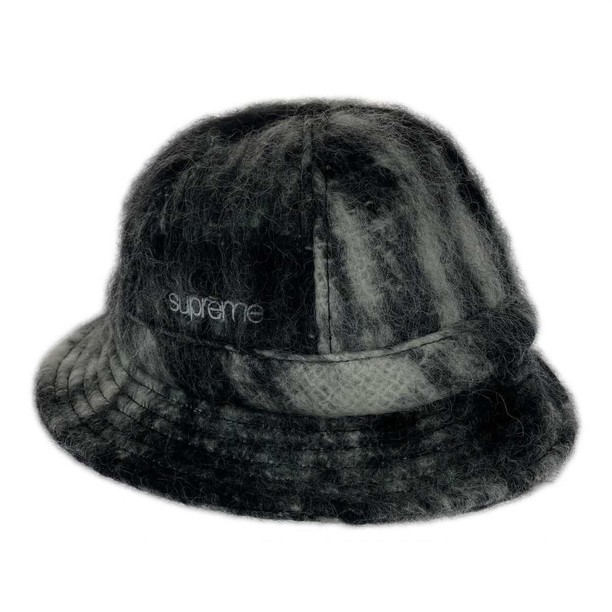 ハット 25SS Mohair Plaid Bell Hat ブラック