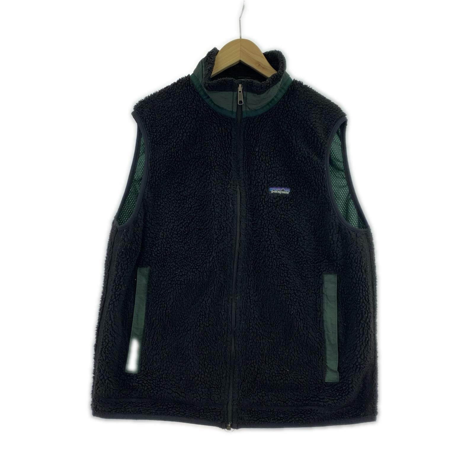 その他アウター 90s USA製 Retoro-X PEF Fleece Vest L L ブラック