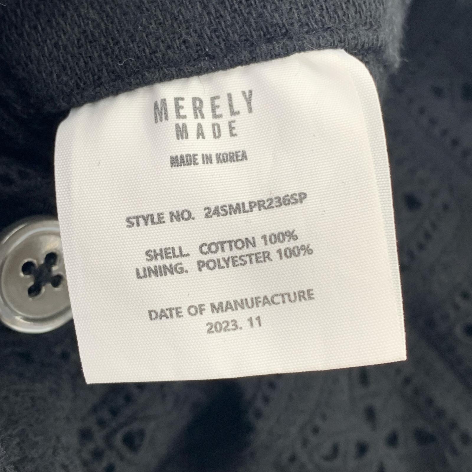 ショートパンツ MERELY MADE PREMIUM FLOWER RACE 2 黒 ブラック