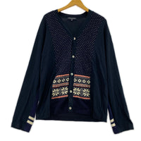 カーディガン COMME des GARCONS カーディガン M ネイビー