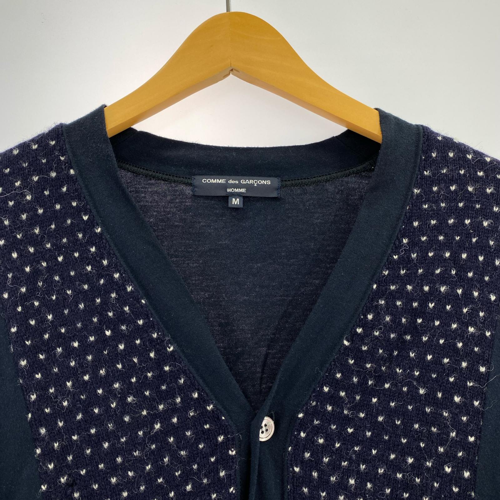 カーディガン COMME des GARCONS カーディガン M ネイビー