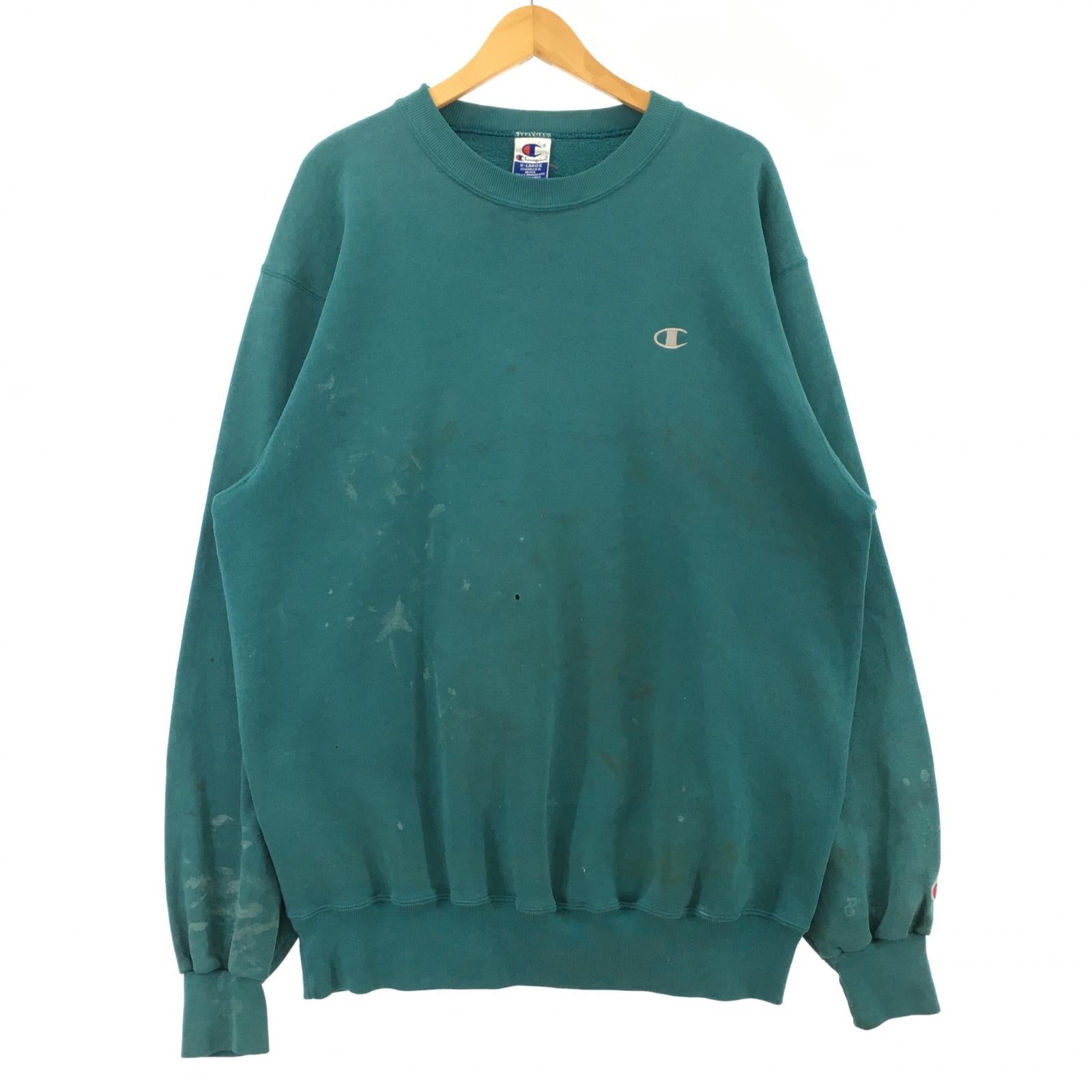 スウェット 90s ﾒｷｼｺ製 緑 XL