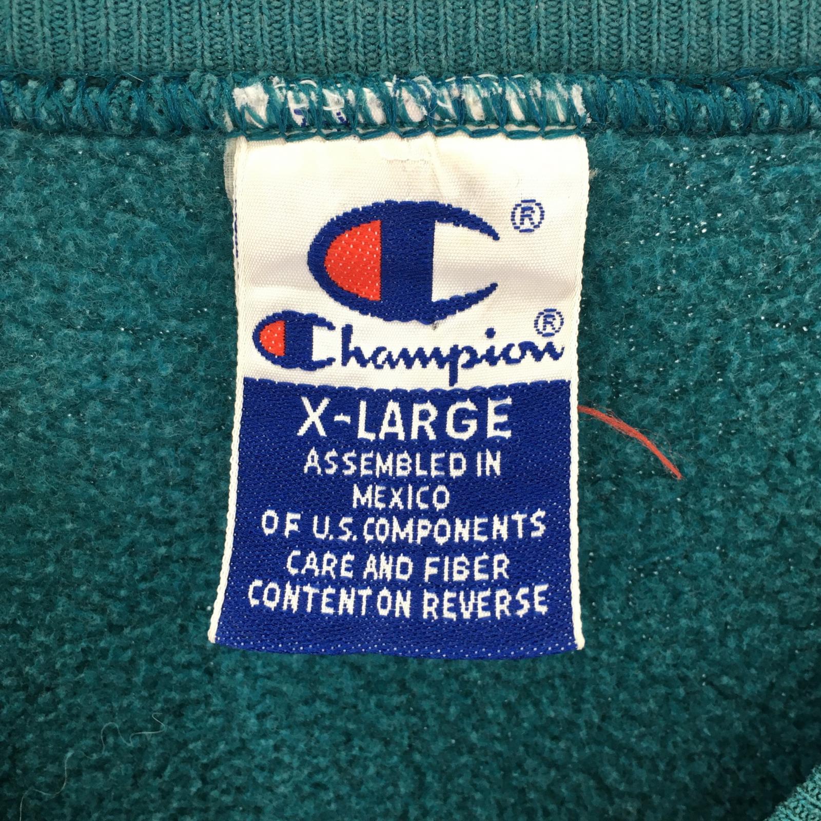 スウェット 90s ﾒｷｼｺ製 緑 XL