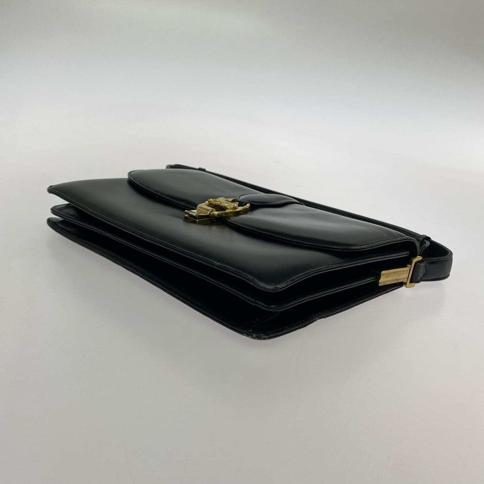 馬車金具 レザー 黒
