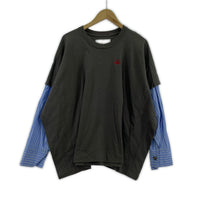 長袖Ｔシャツ 袖切り替え グレー M グレー