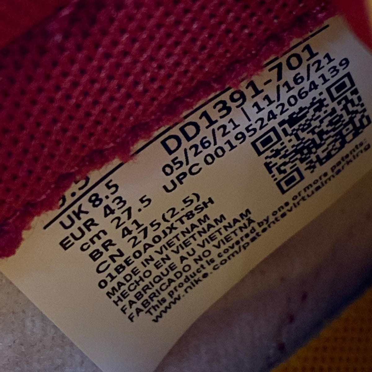 スニーカー DUNK LOW スニーカー/27.5cm 27.5cm (US9 1/2 UK9 EU45)