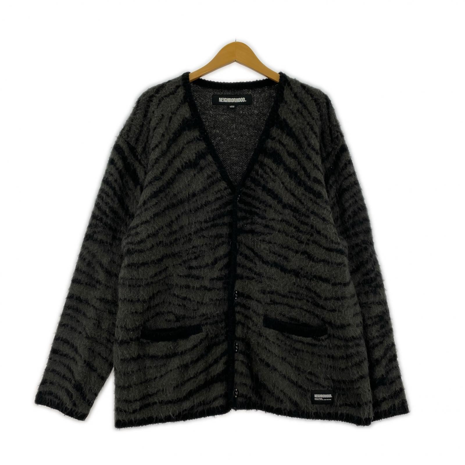 カーディガン 23AW モヘアカーディガン (L) L ブラック