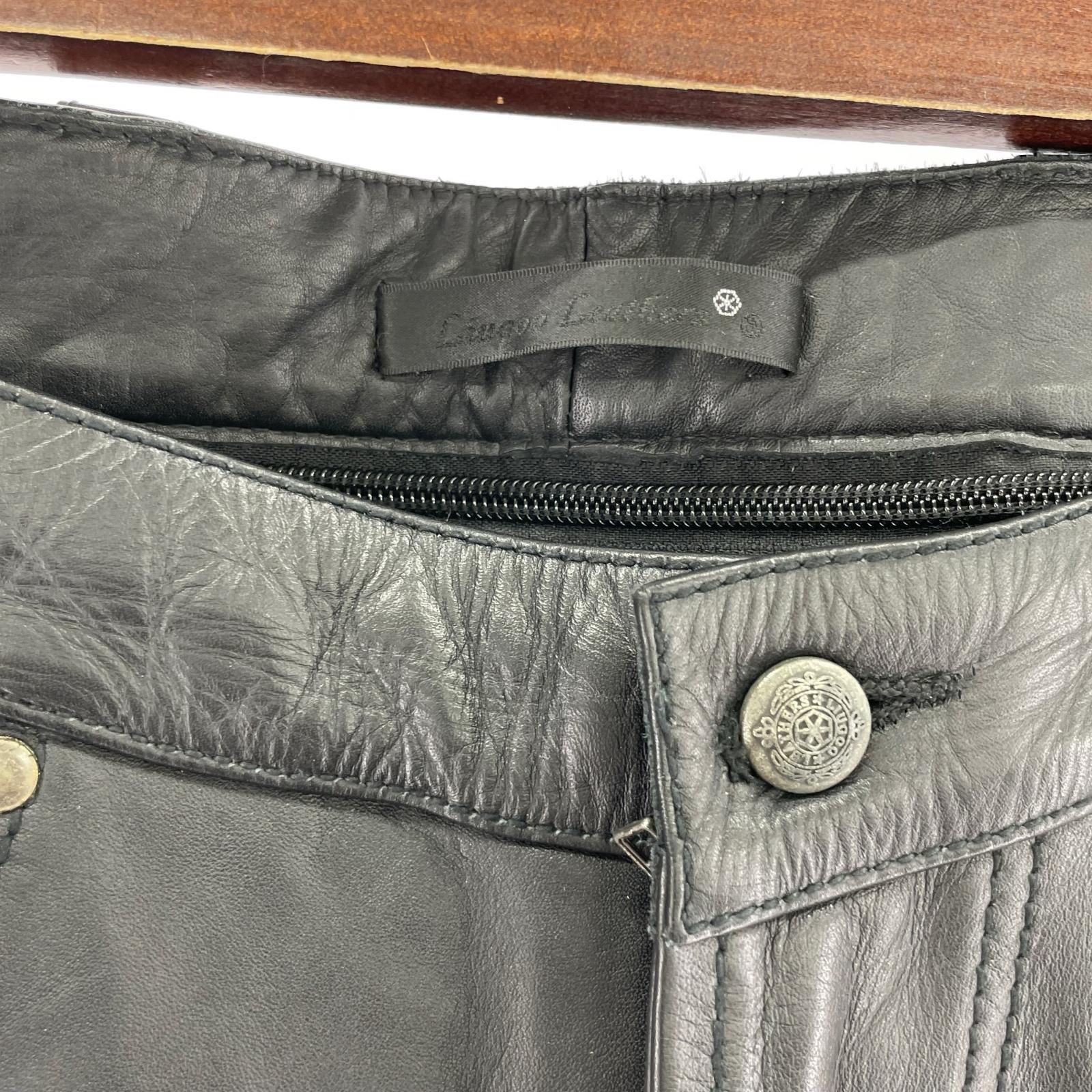 パンツ Liugoo Leathers　カウレザーパンツ 32 ブラック