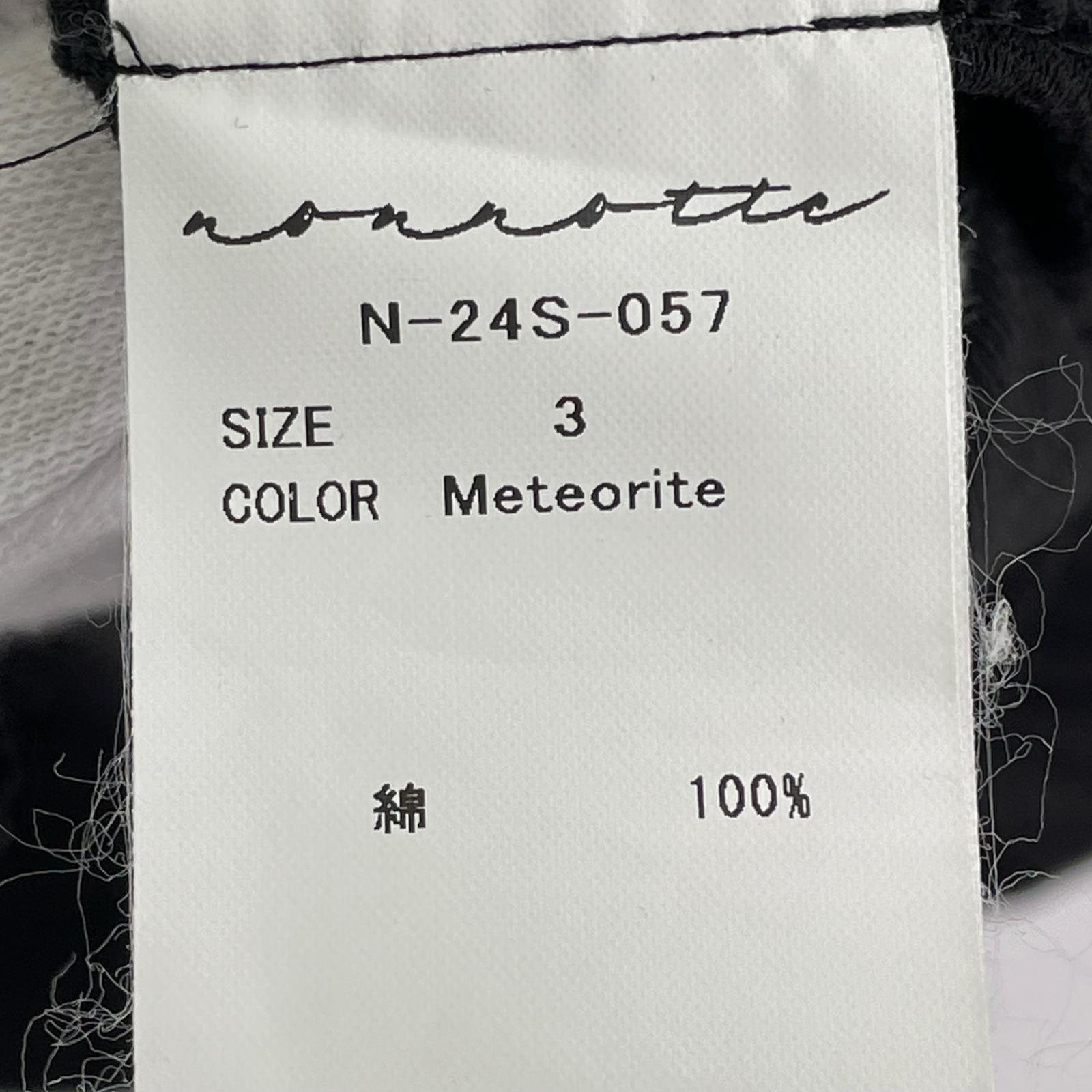 半袖Ｔシャツ nonnotte Draping circular t-shirt 3 ブラック 3 ブラック