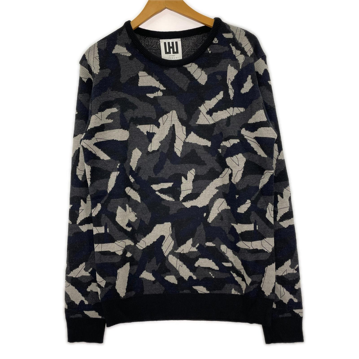 ニット LESHOMMES URBAN ｶﾓﾌﾗｰｼﾞｭ (S) M