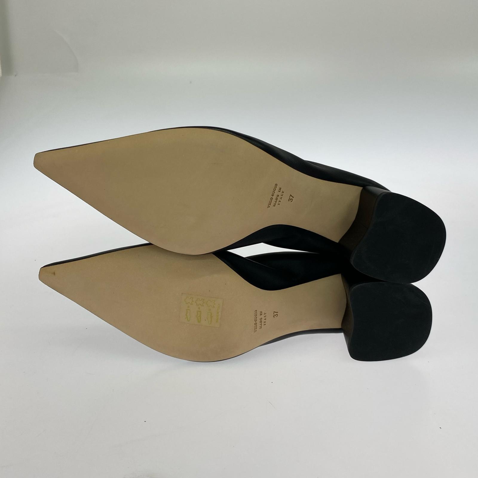 パンプス BRENTA チャンキーヒールパンプス (37) ブラック 37 ブラック