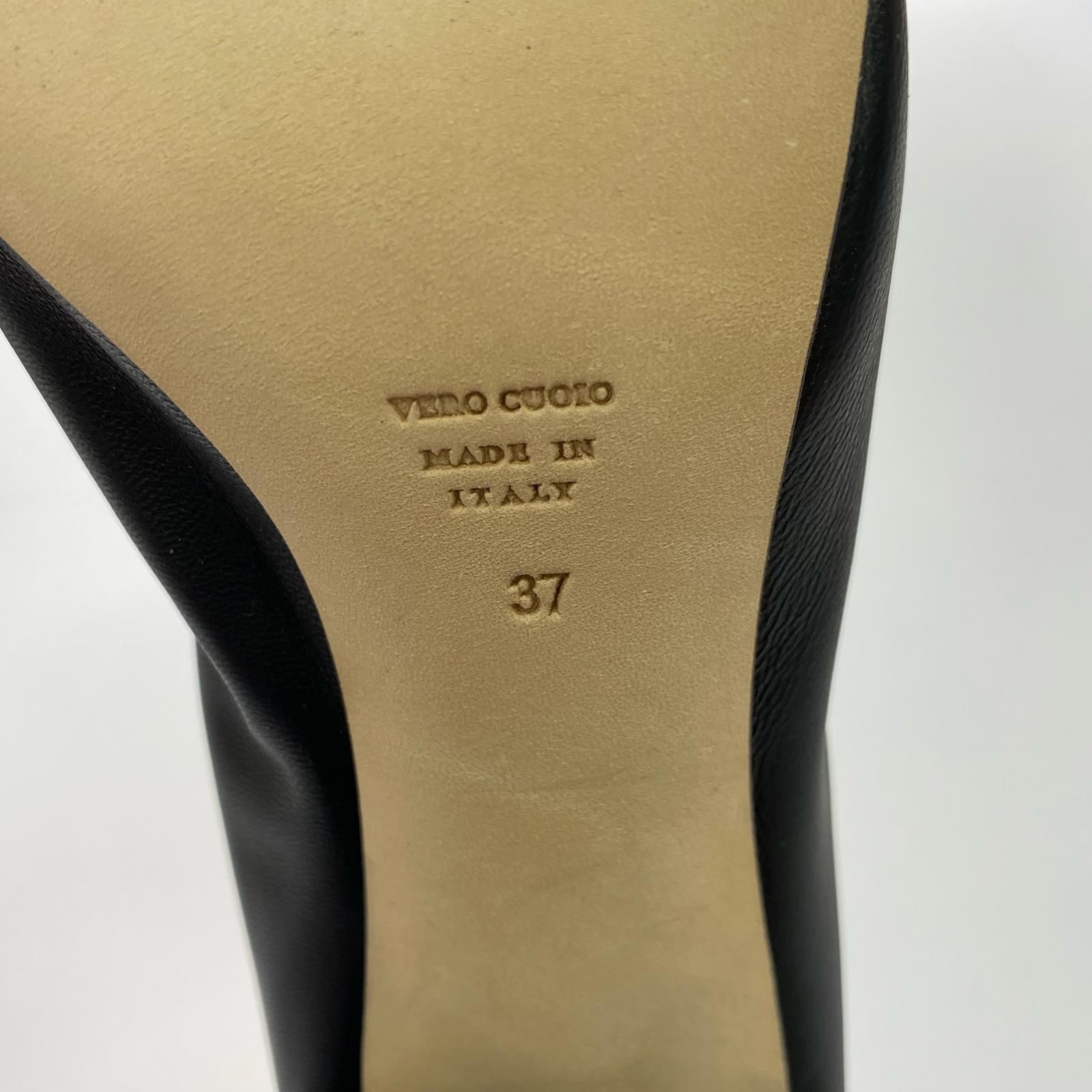 パンプス BRENTA チャンキーヒールパンプス (37) ブラック 37 ブラック