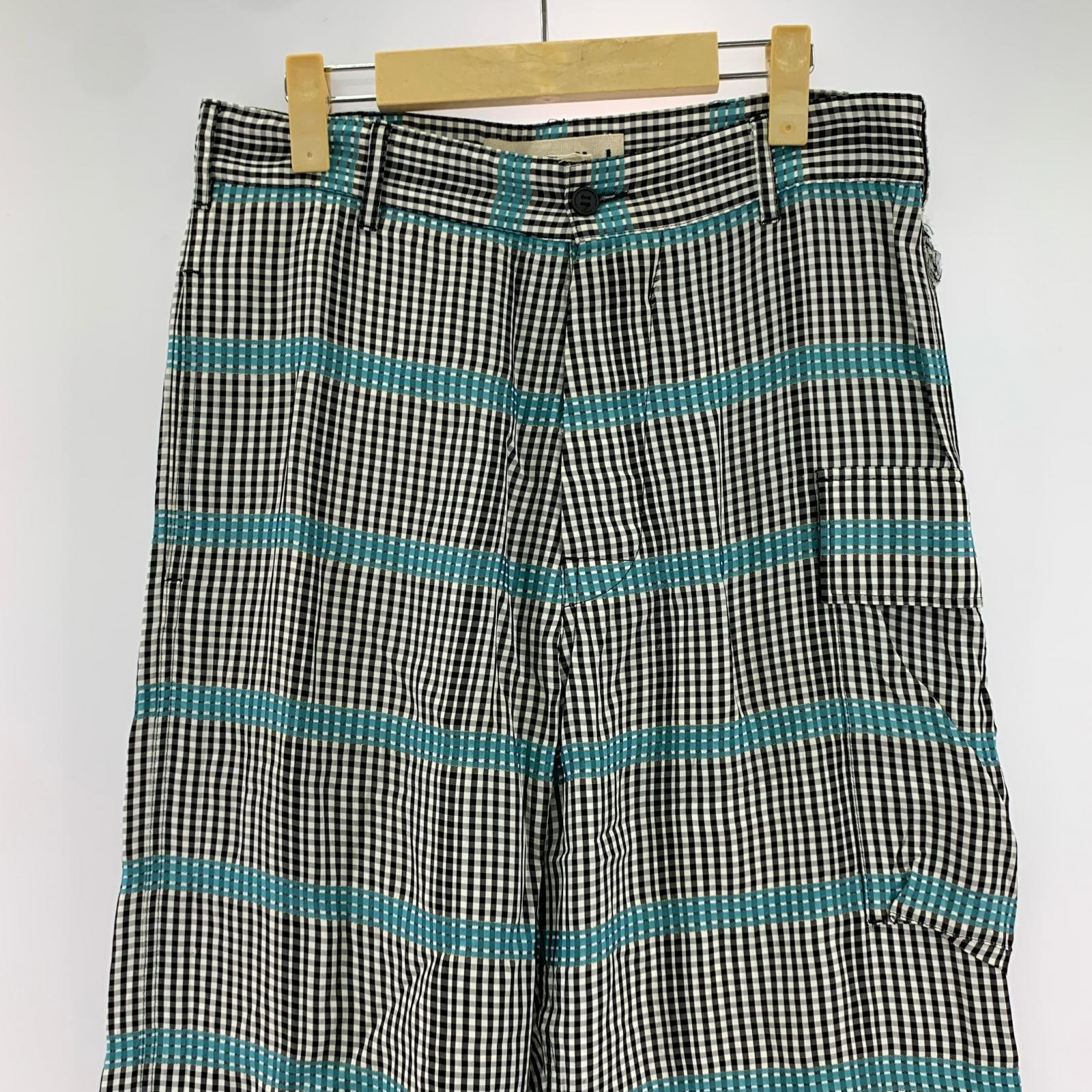 その他ボトムス MARNI コントラストスティッチトラウザーパンツ　46 ブラック
