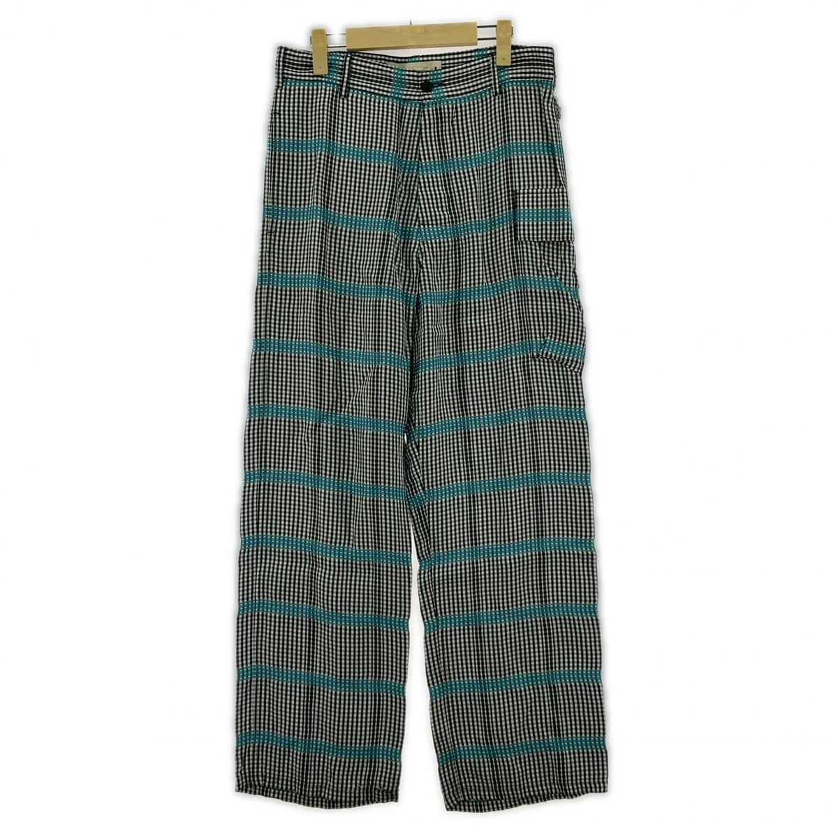 その他ボトムス MARNI コントラストスティッチトラウザーパンツ　46 ブラック