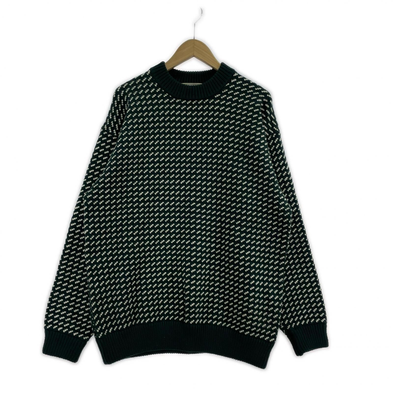 ニット WayneWashableSweater L グリーン