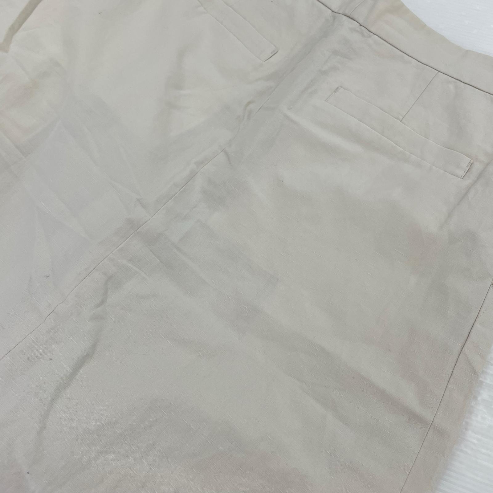 スカート PLAINWEAVE COTTON LINEN ホワイト
