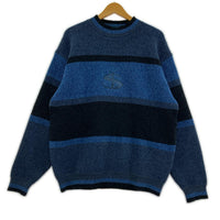 ニット yardsale ｾﾝﾀｰﾛｺﾞ ﾎﾞｰﾀﾞｰﾆｯﾄ M M
