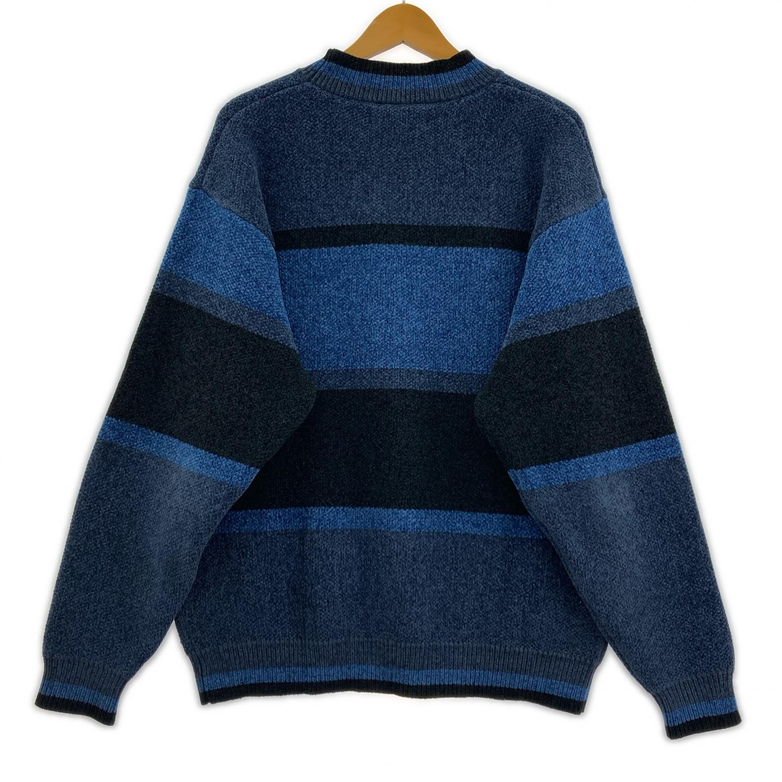 ニット yardsale ｾﾝﾀｰﾛｺﾞ ﾎﾞｰﾀﾞｰﾆｯﾄ M M
