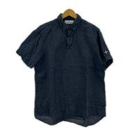 ポロシャツ 18SS リネン (S) ネイビー S ネイビー